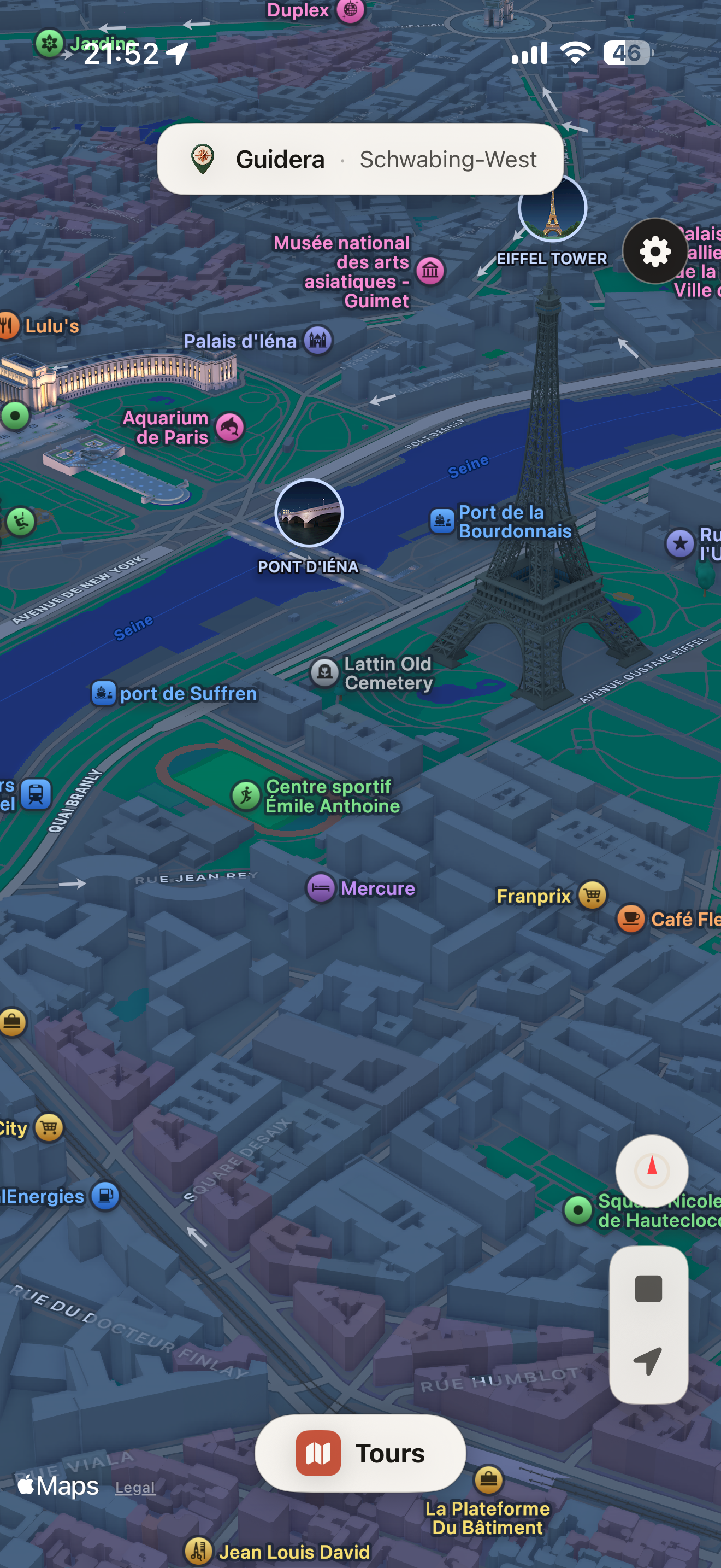 Open the map, anywhere
